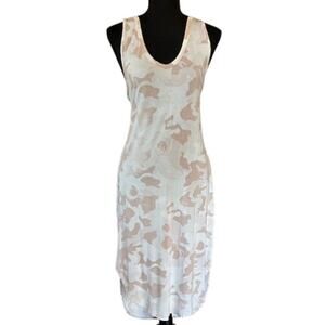 Olive & Oak Neutral Camo Tank Maxi Dress, Size Large